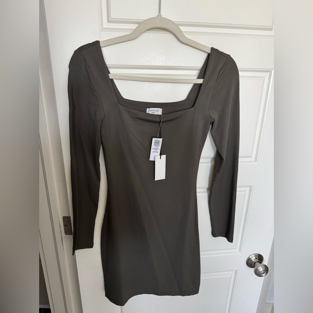 Babaton Contour Squareneck Mini Dress